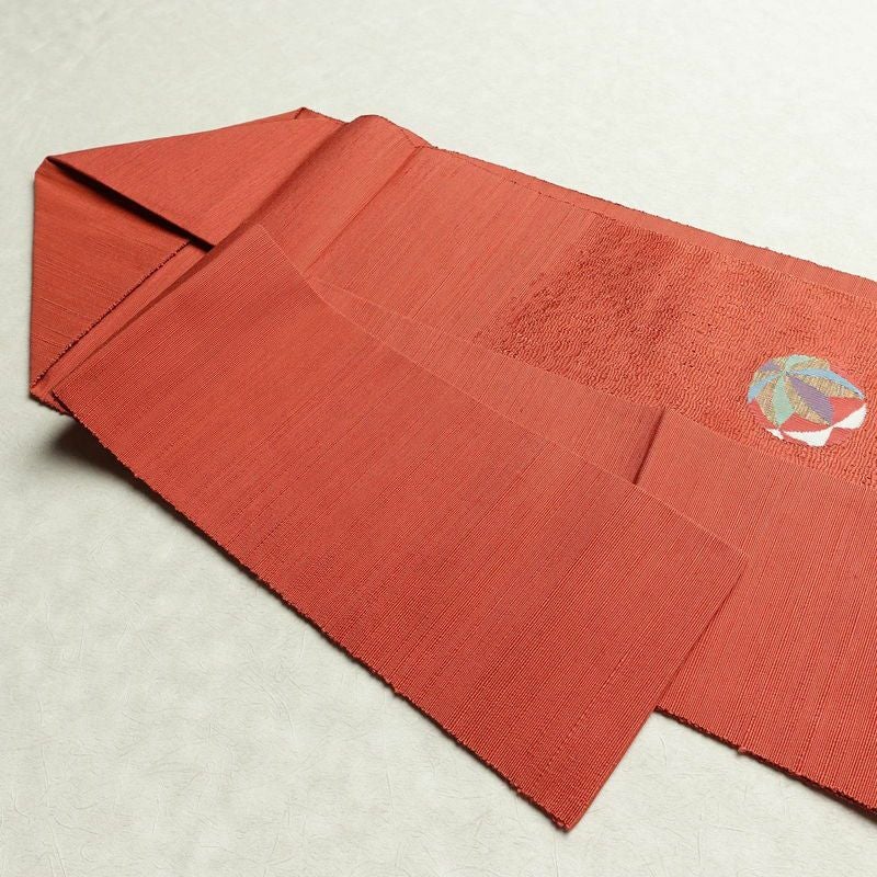 名古屋帯 太鼓柄 美品 正絹 名古屋仕立て 鞠 帯 ピンク_画像21