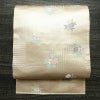 名古屋帯 六通柄 良品 正絹 花柄 名古屋仕立て 箔 帯 ピンク_画像1