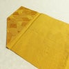 名古屋帯 全通柄 正絹 古典柄 松葉仕立て 帯 黄・黄土色_画像17