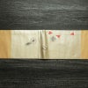 名古屋帯 太鼓柄 正絹 幾何学柄・抽象柄 名古屋仕立て 箔 刺繍 帯 黄・黄土色_画像14