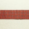 名古屋帯 全通柄 美品 正絹 幾何学柄・抽象柄 名古屋仕立て 帯 赤・朱_画像13