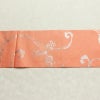 名古屋帯 六通柄 正絹 木の葉・植物柄 名古屋仕立て 箔 帯 ピンク_画像12