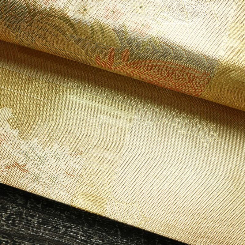 袋帯 六通柄 フォーマル用 正絹 古典柄 箔 帯 金・銀_画像7
