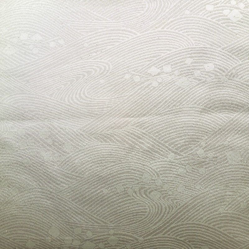 袋帯 全通柄 フォーマル用 正絹 流水・波柄 箔 帯 金・銀_画像2