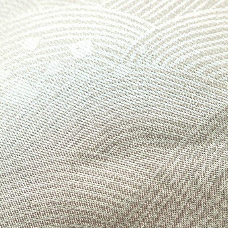 袋帯 全通柄 フォーマル用 正絹 流水・波柄 箔 帯 金・銀_画像4