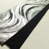 袋帯 六通柄 良品 フォーマル用 正絹 流水・波柄 箔 帯 黒_画像8