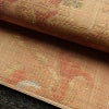 袋帯 手織 草木染紬帯 六通柄 良品 一般用 正絹 花柄 金糸 帯 くすみオレンジ 橙_画像8