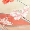名古屋帯 太鼓柄 美品 しつけ糸付き 正絹 花柄 名古屋仕立て 箔 刺繍 帯 白_画像4