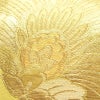 袋帯 六通柄 フォーマル用 正絹 花柄 箔 帯 黄・黄土色_画像4