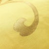 袋帯 六通柄 フォーマル用 正絹 花柄 箔 帯 黄・黄土色_画像5