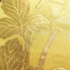 袋帯 六通柄 フォーマル用 正絹 花柄 箔 帯 黄・黄土色_画像6