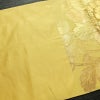 袋帯 六通柄 フォーマル用 正絹 花柄 箔 帯 黄・黄土色_画像16