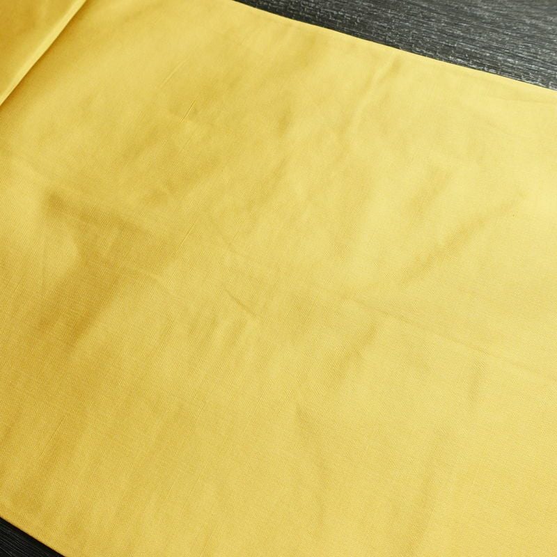 袋帯 六通柄 フォーマル用 正絹 花柄 箔 帯 黄・黄土色_画像17