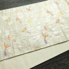袋帯 六通柄 フォーマル用 正絹 人物・動物柄 箔 金糸 帯 白_画像10
