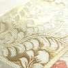 袋帯 六通柄 フォーマル用 正絹 古典柄 箔 刺繍 帯 亀甲 扇面 松 クリーム_画像5