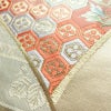 袋帯 六通柄 フォーマル用 正絹 古典柄 箔 刺繍 帯 亀甲 扇面 松 クリーム_画像7