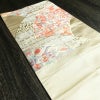 袋帯 六通柄 フォーマル用 正絹 古典柄 箔 刺繍 帯 亀甲 扇面 松 クリーム_画像17