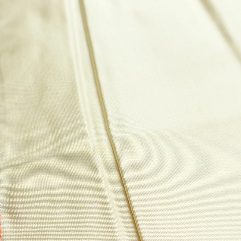 袋帯 六通柄 フォーマル用 正絹 古典柄 箔 刺繍 帯 亀甲 扇面 松 クリーム_画像19