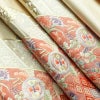袋帯 六通柄 フォーマル用 正絹 古典柄 箔 刺繍 帯 亀甲 扇面 松 クリーム_画像21