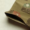 袋帯 六通柄 一般用 正絹 花柄 帯 緑・うぐいす色_画像20