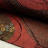名古屋帯 六通柄 正絹 花柄 名古屋仕立て 帯 小豆・エンジ_画像7