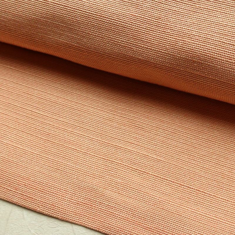 名古屋帯 太鼓柄 正絹 木の葉・植物柄 名古屋仕立て 帯 ピンク_画像7