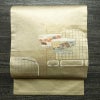 名古屋帯 太鼓柄 正絹 その他の柄 名古屋仕立て 箔 刺繍 金通し 帯 金・銀_画像1