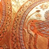 袋帯 六通柄 純金箔 24K フォーマル用 正絹 幾何学柄・抽象柄 箔 帯 橙_画像6