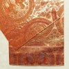 袋帯 六通柄 純金箔 24K フォーマル用 正絹 幾何学柄・抽象柄 箔 帯 橙_画像13