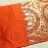 袋帯 六通柄 純金箔 24K フォーマル用 正絹 幾何学柄・抽象柄 箔 帯 橙_画像16