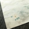 名古屋帯 太鼓柄 美品 正絹 花柄 名古屋仕立て 箔 帯 白_画像13