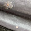 名古屋帯 太鼓柄 良品 正絹 花柄 名古屋仕立て 箔 刺繍 金糸 帯 紫・藤色_画像7