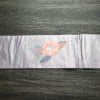 名古屋帯 太鼓柄 良品 正絹 花柄 名古屋仕立て 箔 刺繍 金糸 帯 紫・藤色_画像12