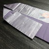 名古屋帯 太鼓柄 良品 正絹 花柄 名古屋仕立て 箔 刺繍 金糸 帯 紫・藤色_画像21