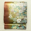 袋帯 六通柄 良品 フォーマル用 正絹 花柄 箔 帯 多色使い_画像1