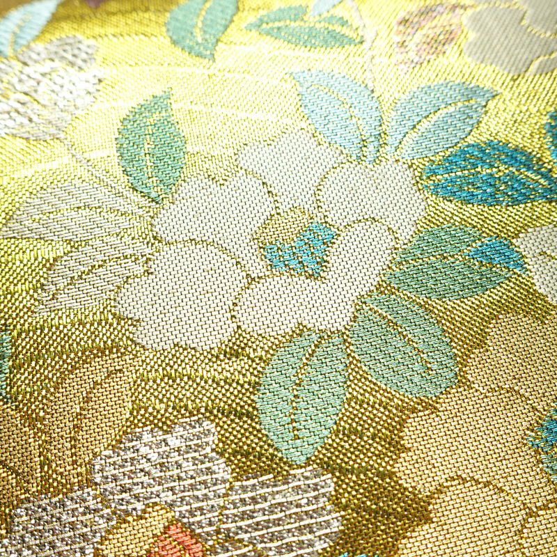 袋帯 六通柄 良品 フォーマル用 正絹 花柄 箔 帯 多色使い_画像5