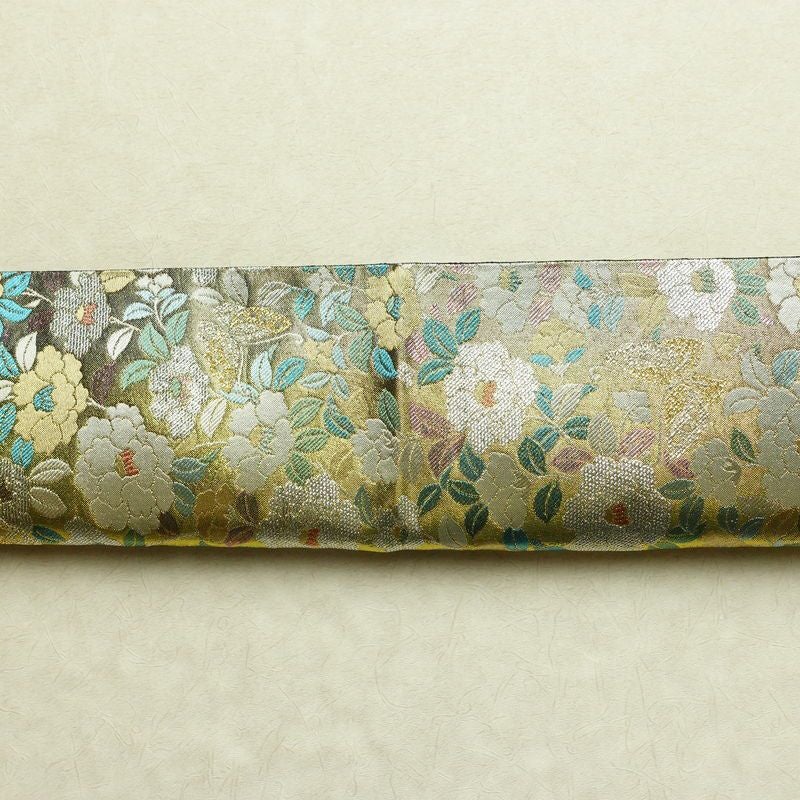 袋帯 六通柄 良品 フォーマル用 正絹 花柄 箔 帯 多色使い_画像15