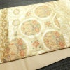 袋帯 金彩正倉院 六通柄 良品 フォーマル用 正絹 幾何学柄・抽象柄 箔 帯 金・銀_画像11