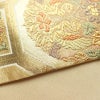 袋帯 金彩正倉院 六通柄 良品 フォーマル用 正絹 幾何学柄・抽象柄 箔 帯 金・銀_画像12
