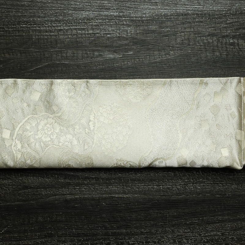 袋帯 未仕立て 佐賀つづれ織 六通柄 フォーマル用 正絹 木の葉・植物柄 銀糸 帯 金・銀_画像15