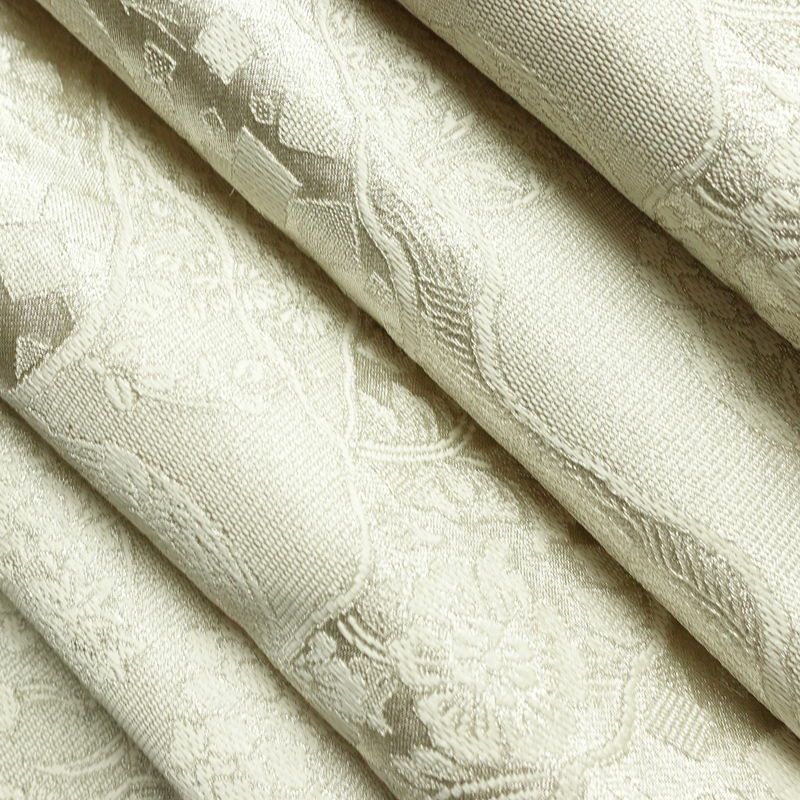 袋帯 未仕立て 佐賀つづれ織 六通柄 フォーマル用 正絹 木の葉・植物柄 銀糸 帯 金・銀_画像21