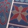 袋帯 全通柄 良品 一般用 正絹 幾何学柄・抽象柄 帯 青・紺_画像3