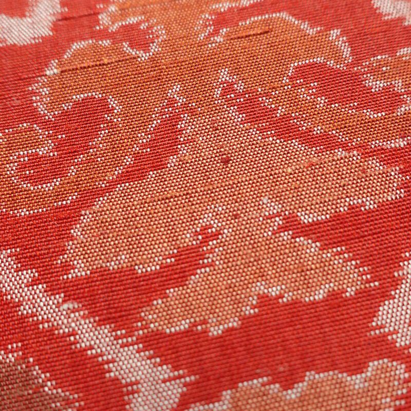 袋帯 全通柄 良品 一般用 正絹 幾何学柄・抽象柄 帯 青・紺_画像6