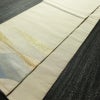 袋帯 太鼓柄 フォーマル用 正絹 古典柄 箔 金通し 帯 扇面 クリーム_画像9