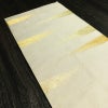 袋帯 太鼓柄 フォーマル用 正絹 古典柄 箔 金通し 帯 扇面 クリーム_画像18