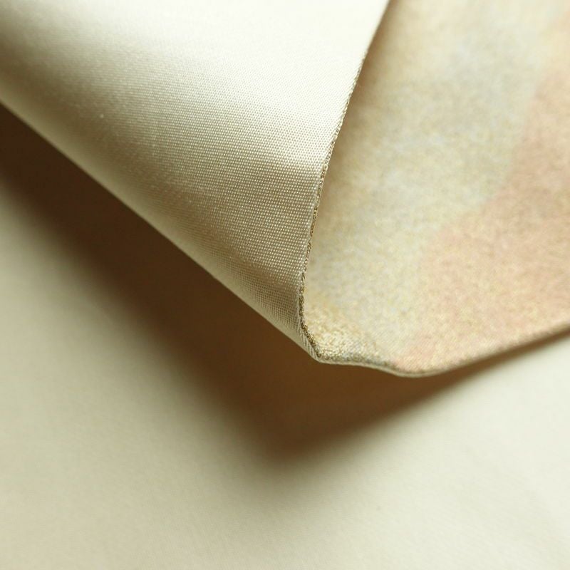 袋帯 全通柄 フォーマル用 正絹 幾何学柄・抽象柄 金通し 帯 ベージュ_画像10