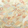 袋帯 六通柄 フォーマル用 正絹 古典柄 箔 帯 クリーム_画像2