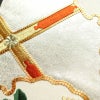 袋帯 太鼓柄 金駒刺繍 フォーマル用 正絹 人物・動物柄 花柄 箔 刺繍 金糸 帯 金・銀_画像6