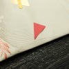 名古屋帯 六通柄 正絹 古典柄 名古屋仕立て 箔 金糸 銀糸 扇子 帯 クリーム_画像12