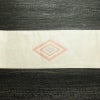 名古屋帯 太鼓柄 正絹 幾何学柄・抽象柄 名古屋仕立て 箔 銀糸 帯 白_画像13